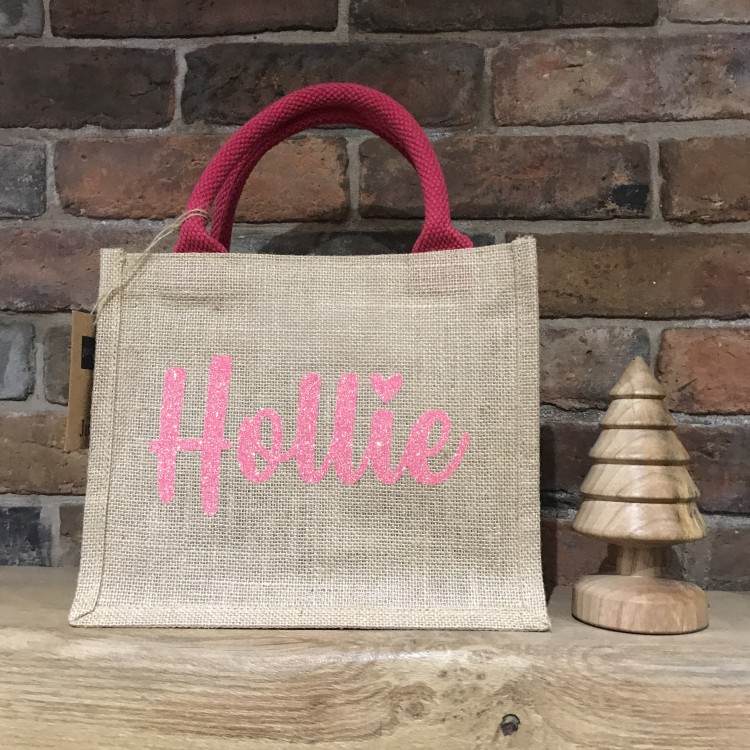 Personalised  Mini Tote Bags - Various colours